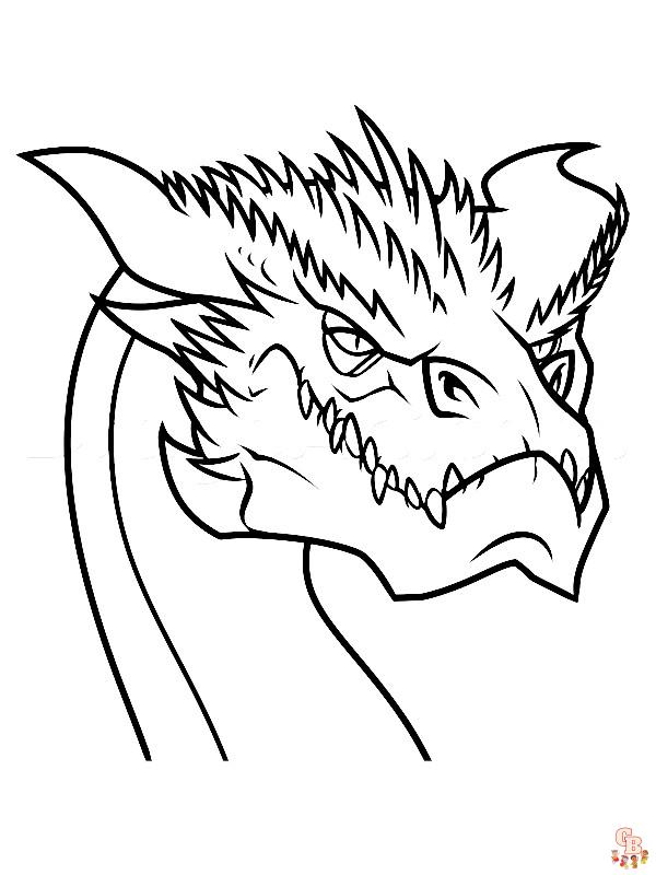 Coloriage dragon des dessins de dragons légendaires à colorier