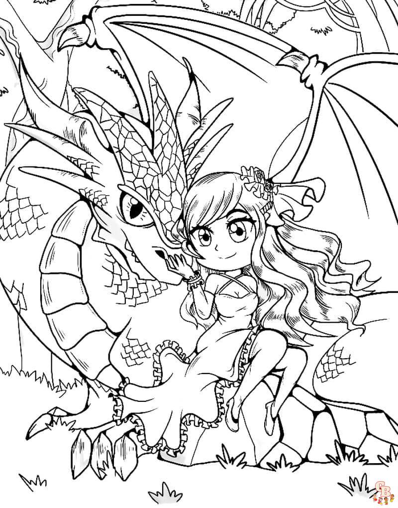 Coloriage dragon des dessins de dragons légendaires à colorier