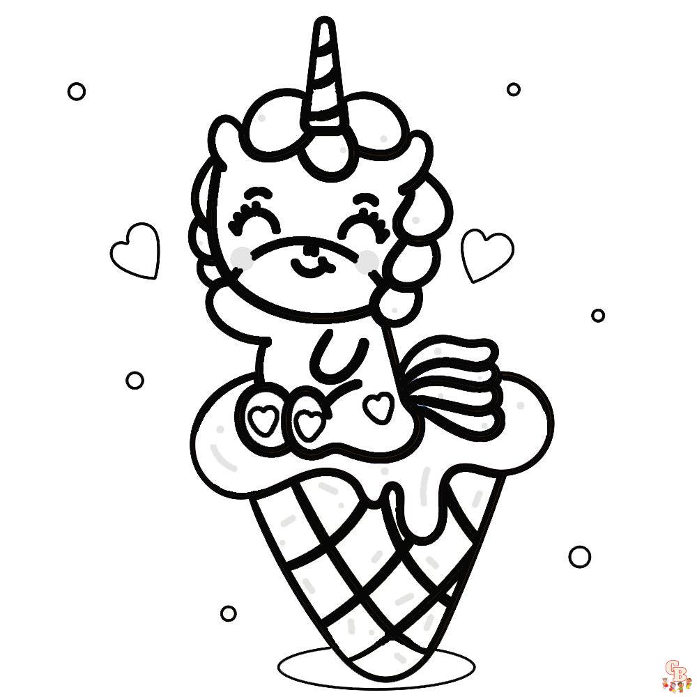 Coloriage facile Licorne, mandala, animaux, fleurs, voiture et sirène