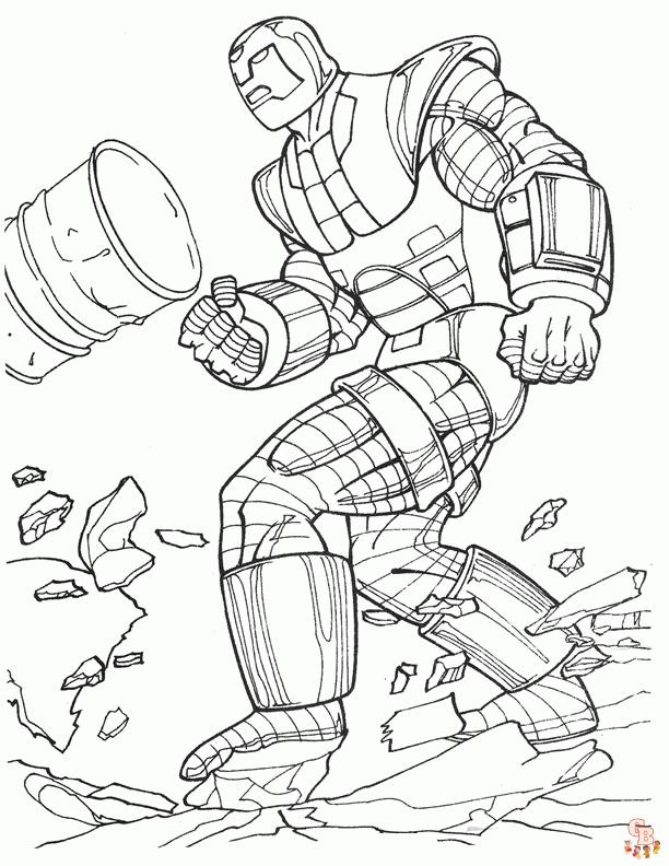 Coloriage Iron Man Les dessins à colorier les plus populaires en ligne