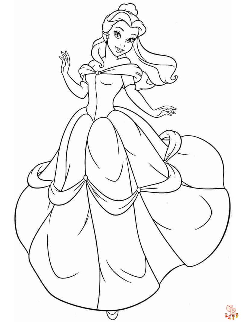 Coloriage belle