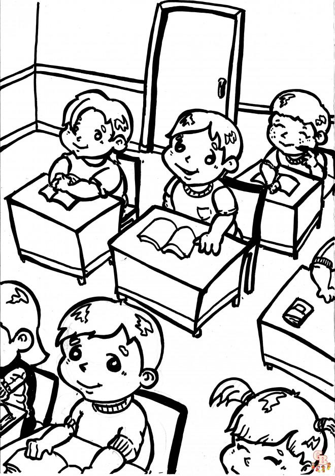 Coloriage l'école (3) Coloriage lecole