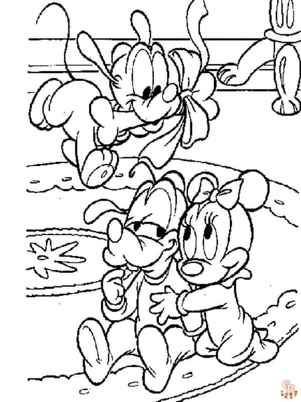 Coloriage Disney Bebe