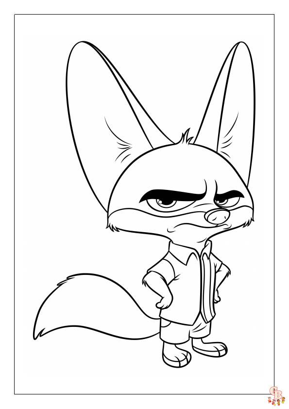 Coloriage Zootopie