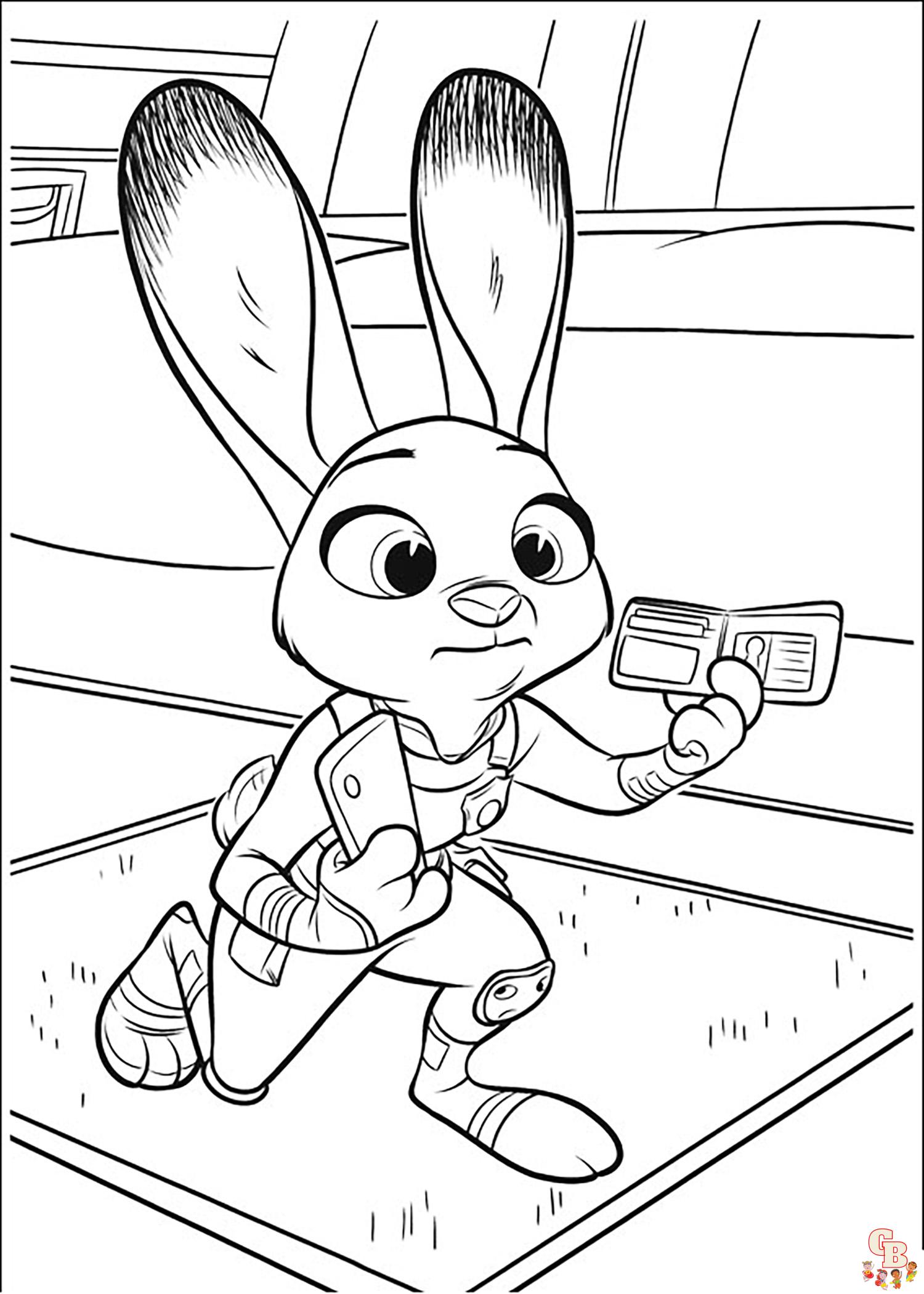 Coloriage Zootopie