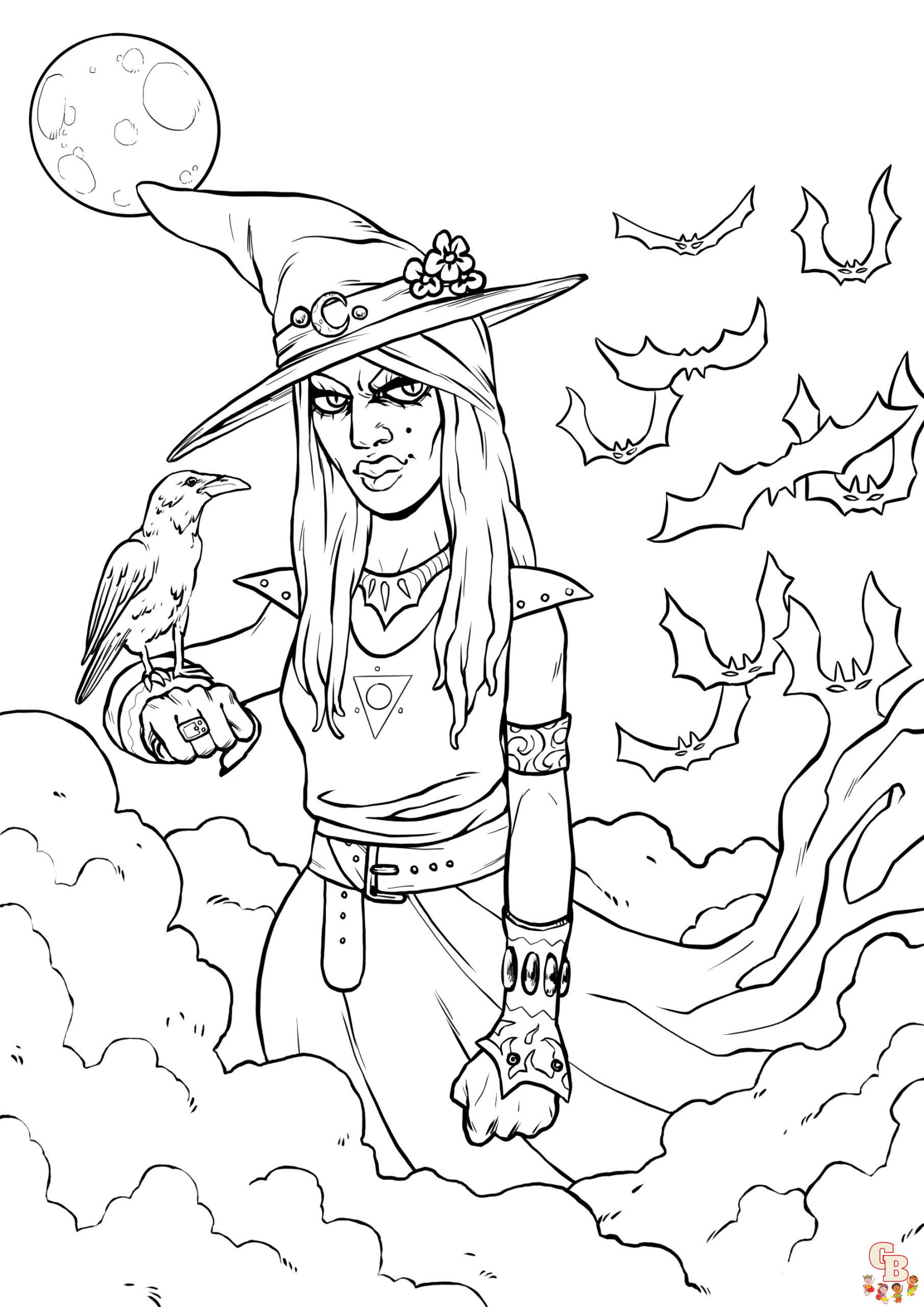 coloriage halloween simple