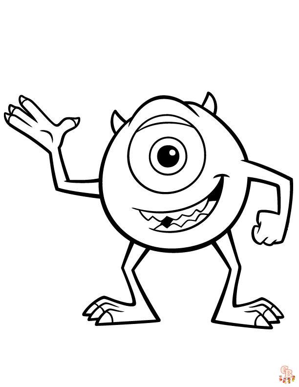 Dessin Monstres rigolos coloriage monstre