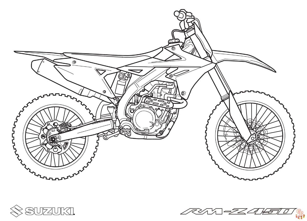 coloriage pages moto