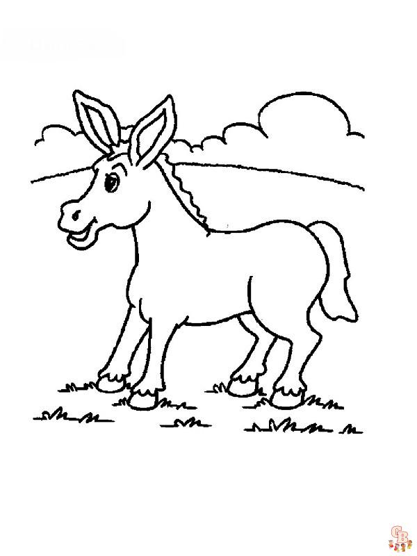 Coloriage Ane
