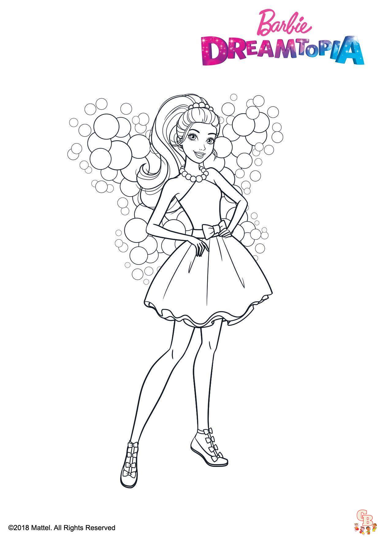 Coloriage Barbie Dreamtopia