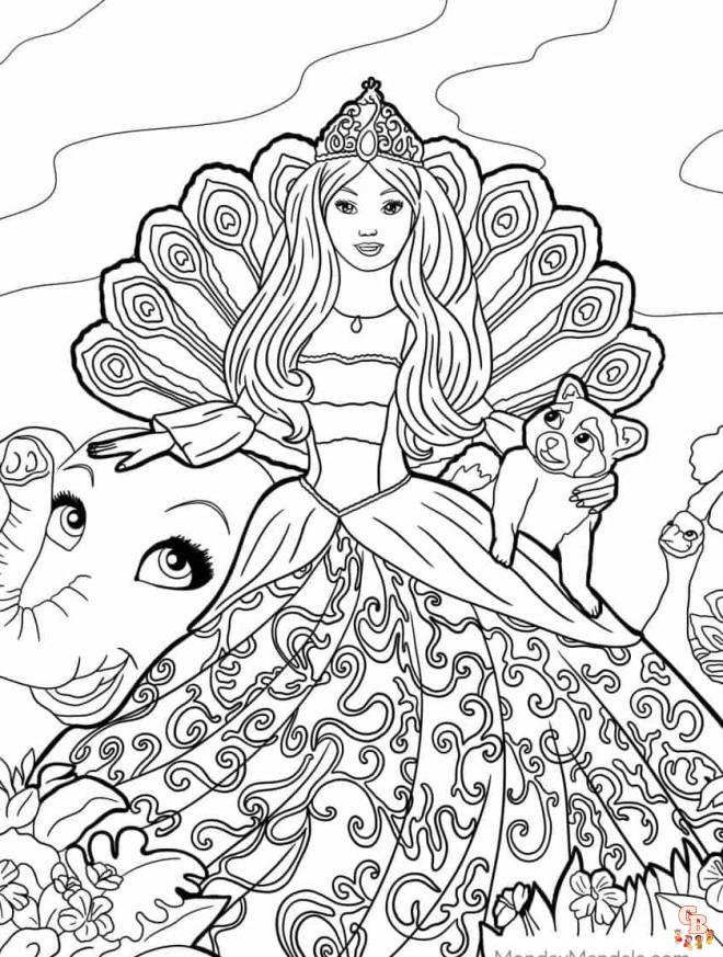 Dessin Princesse Barbie Island Coloriage Barbie Dreamtopia