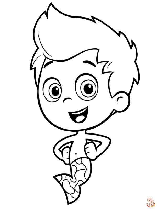 Coloriage Bubulle Guppies
