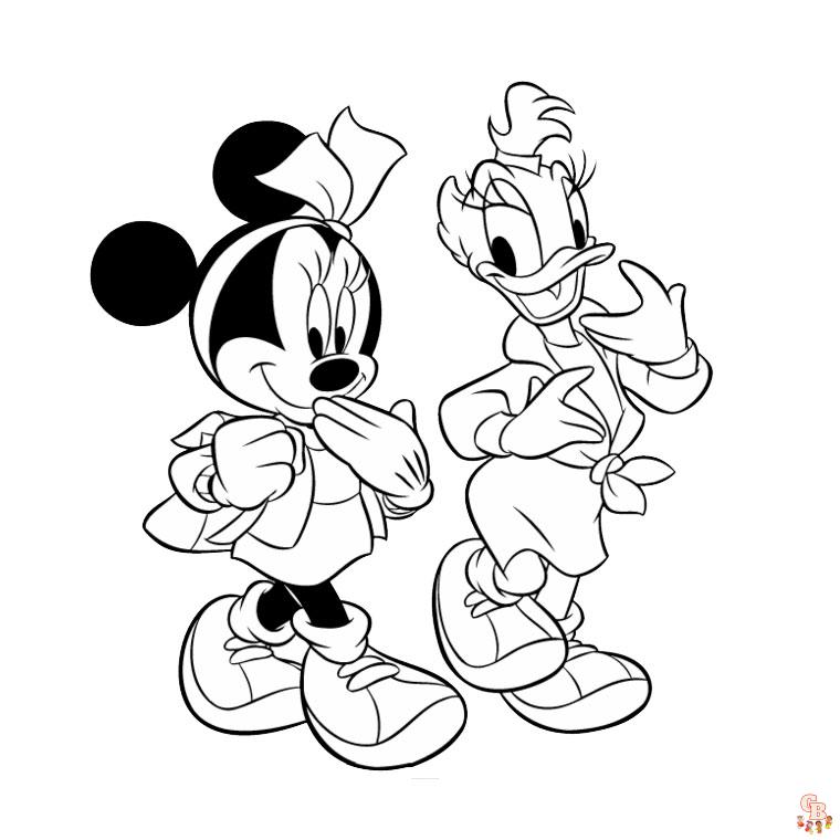 Coloriage Daisy Duck