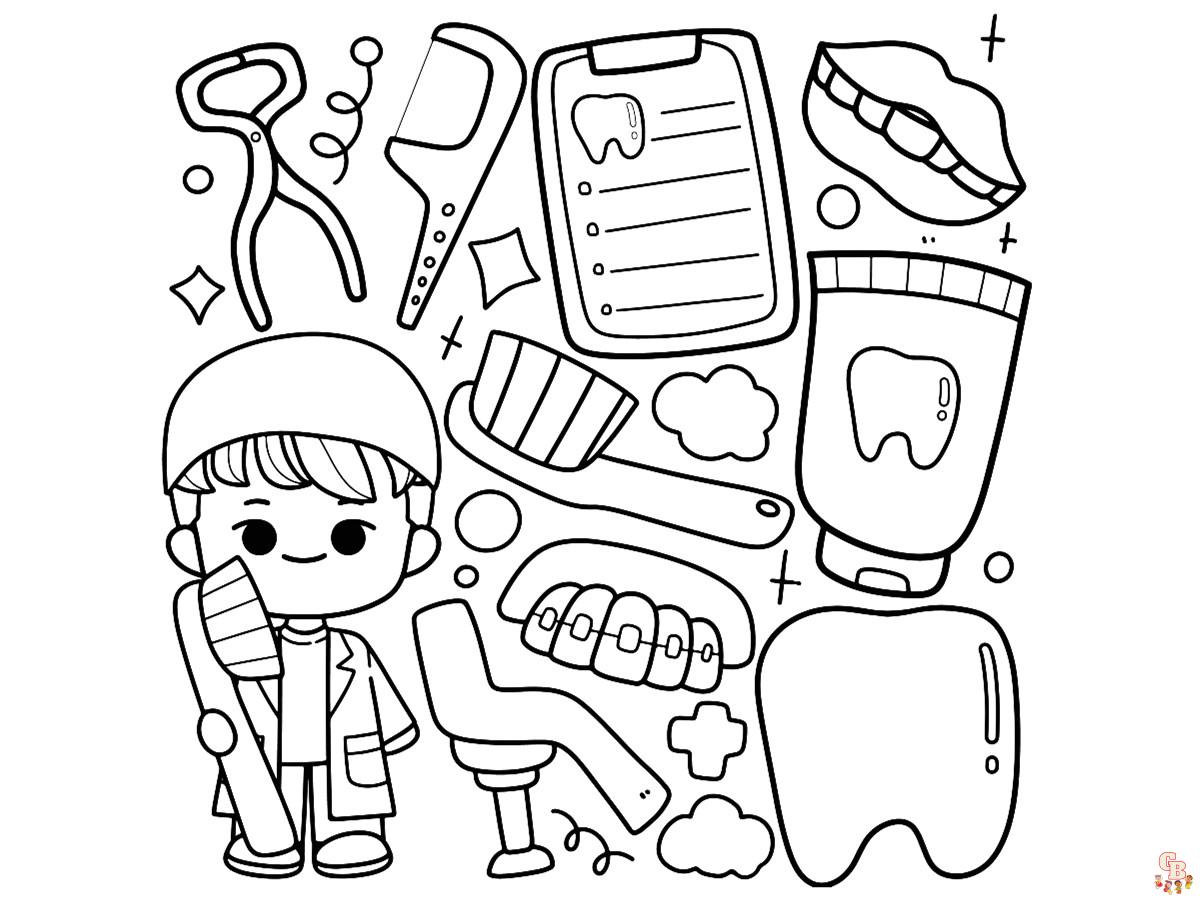 Coloriage Dentiste