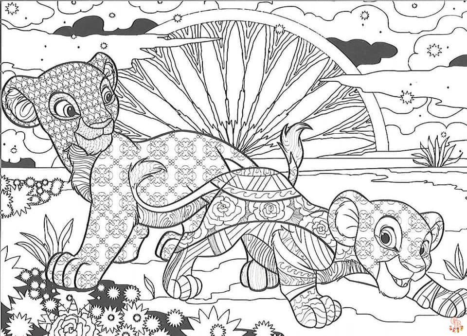 Coloriage Disney Adulte