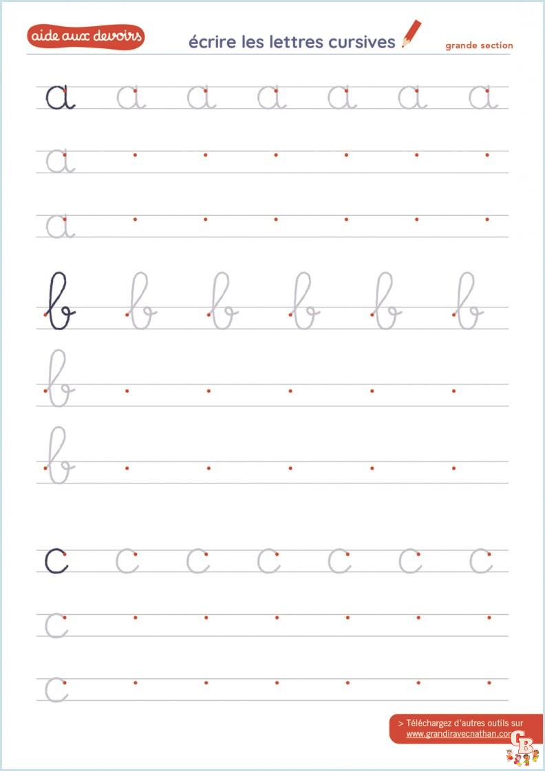 Coloriage Ecriture Cursive