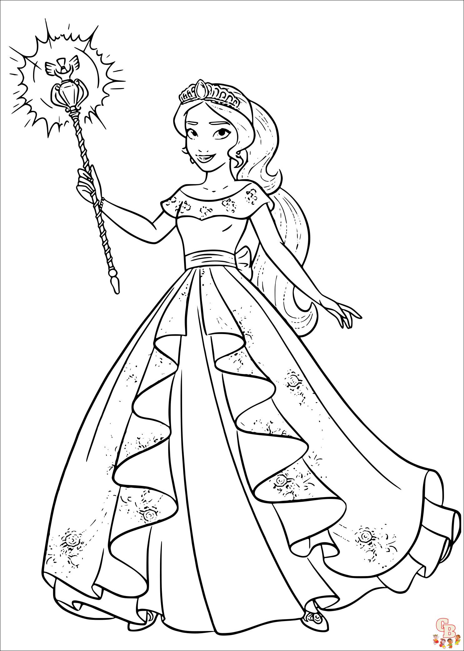 Coloriage Elena D Avalor