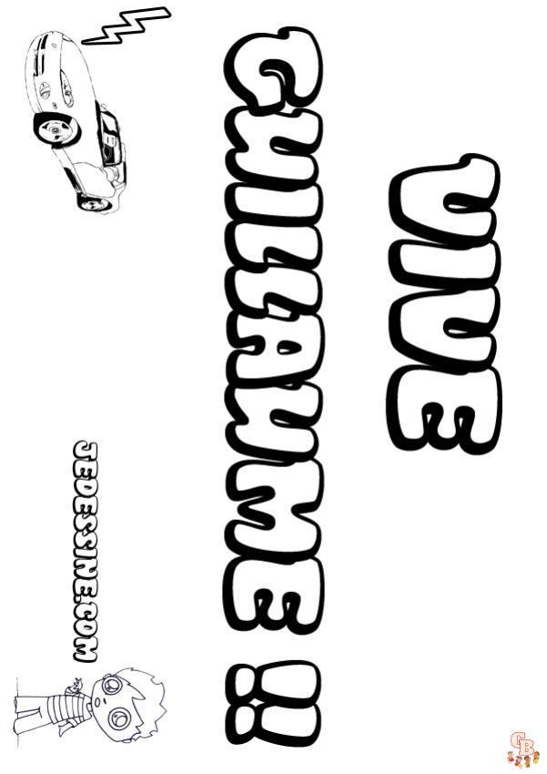 Coloriage Guillaume