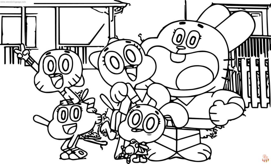 Coloriage Gumball