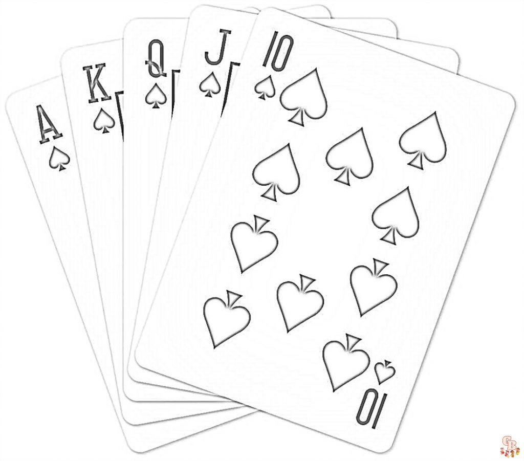 Coloriage Jeu de carte