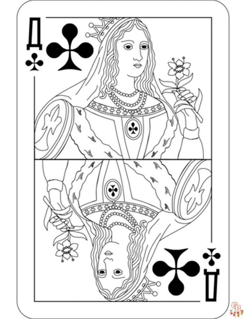 Coloriage Jeu de carte