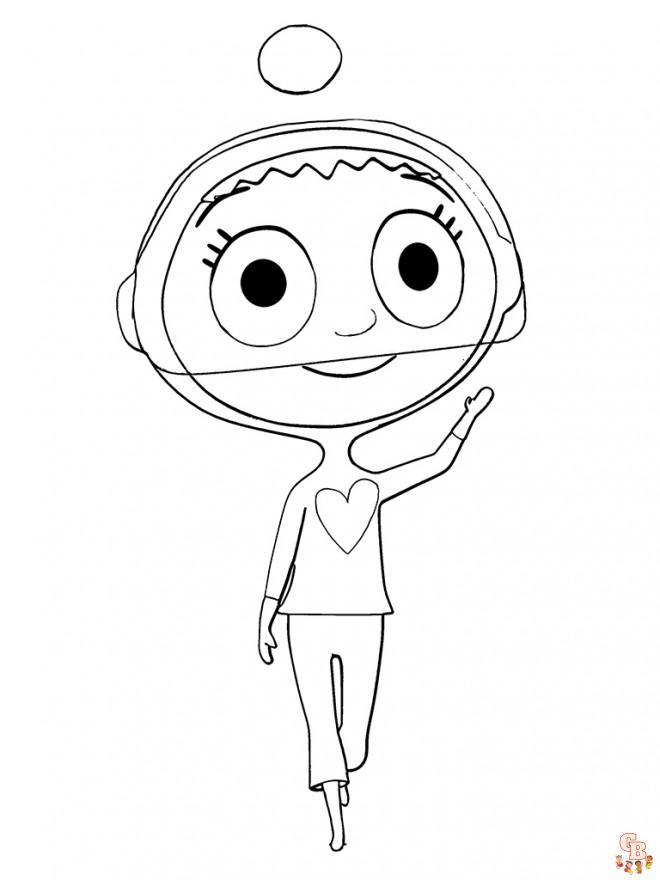 Coloriage Super Julie te salue dessin gratuit Coloriage Julie