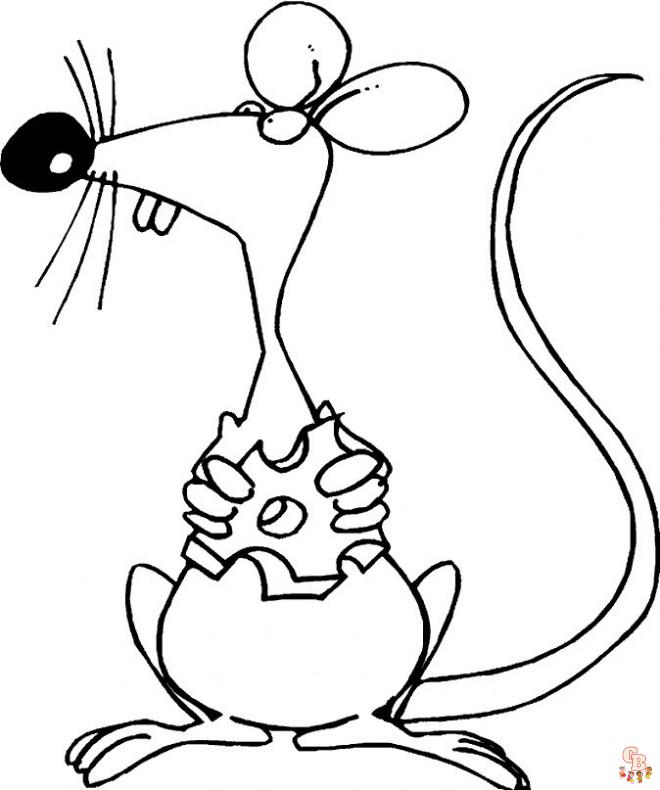 Coloriage Petite Souris dent dessin gratuit Coloriage La petite souris