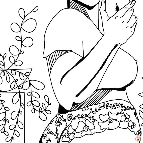 Coloriage Le selfie