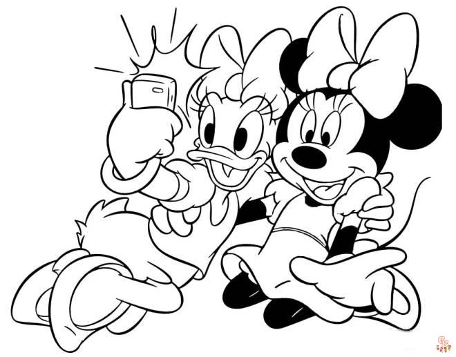 Coloriage Le selfie
