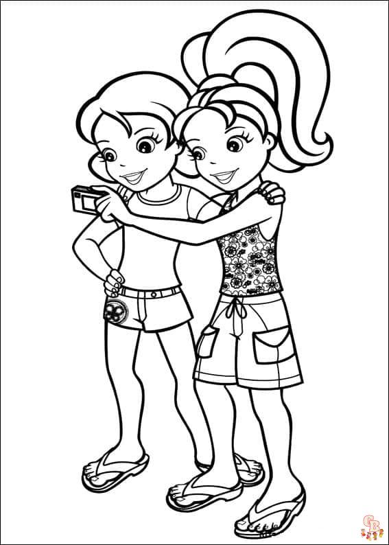 Coloriage Le selfie