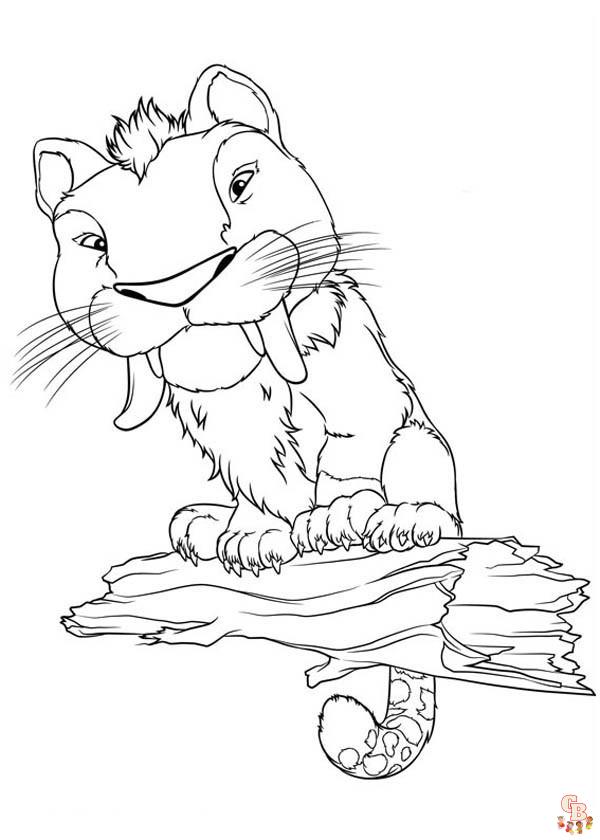 Dessin Les croods le tiger dessin gratuit à colorier Coloriage Les Croods