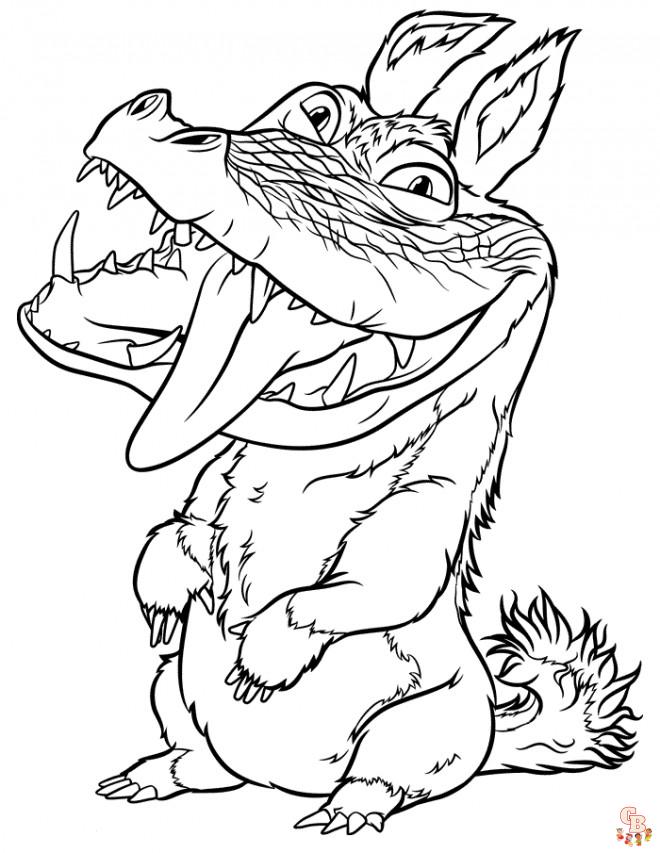 Dessin Les croods personnage gratuit à colorier Coloriage Les Croods