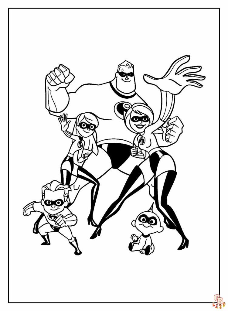 Coloriage Les Indestructibles