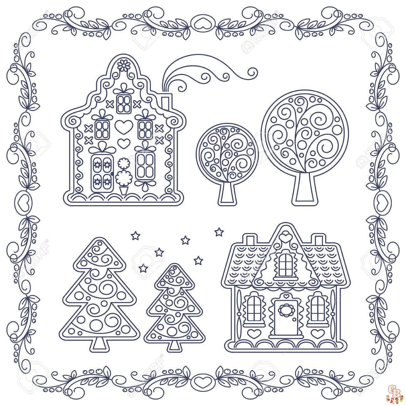 Coloriage Maison En Pain Depices