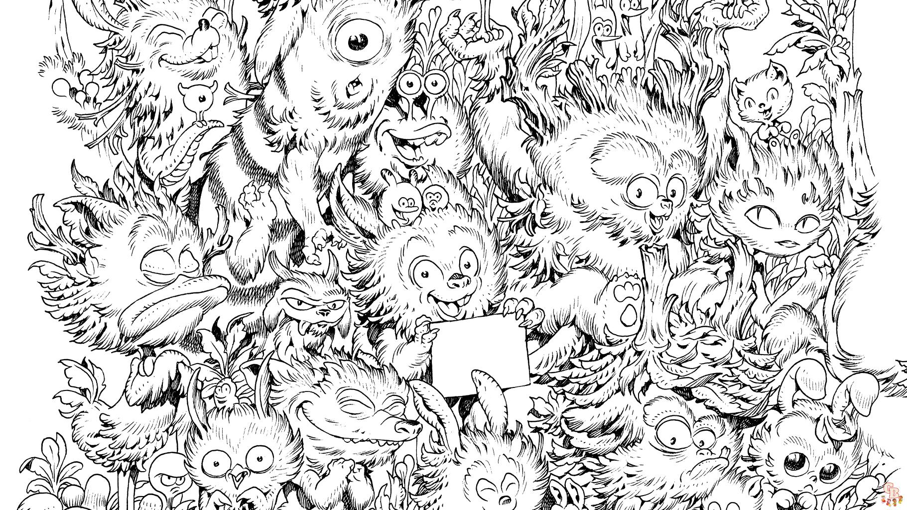 Coloriage Monstres Et Cie