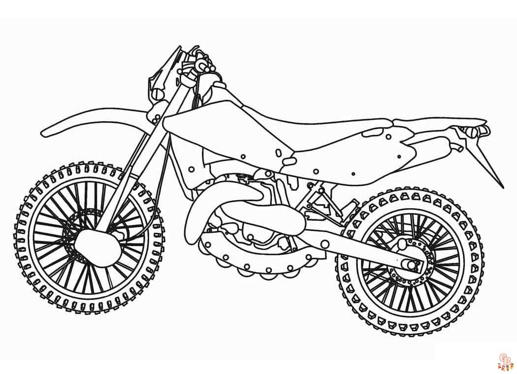 Coloriage Motocross