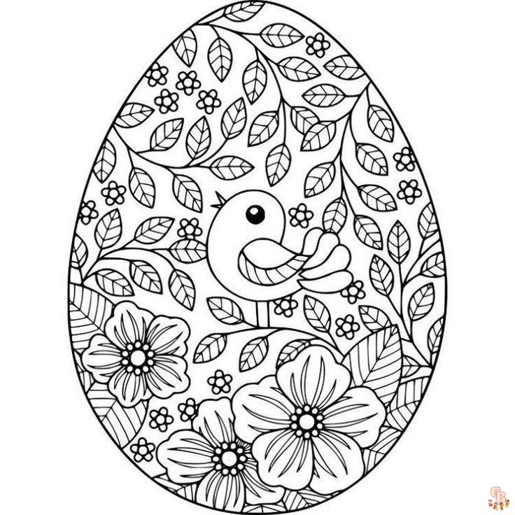 Coloriage Paques Mandala