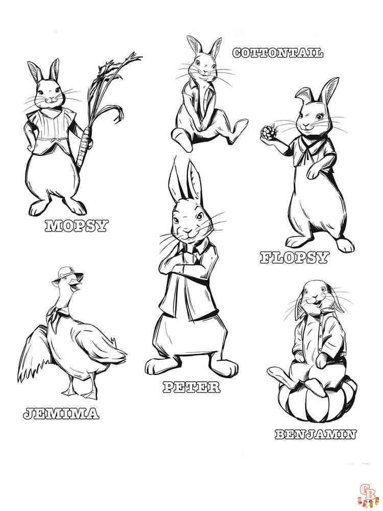 Coloriage Pierre Lapin