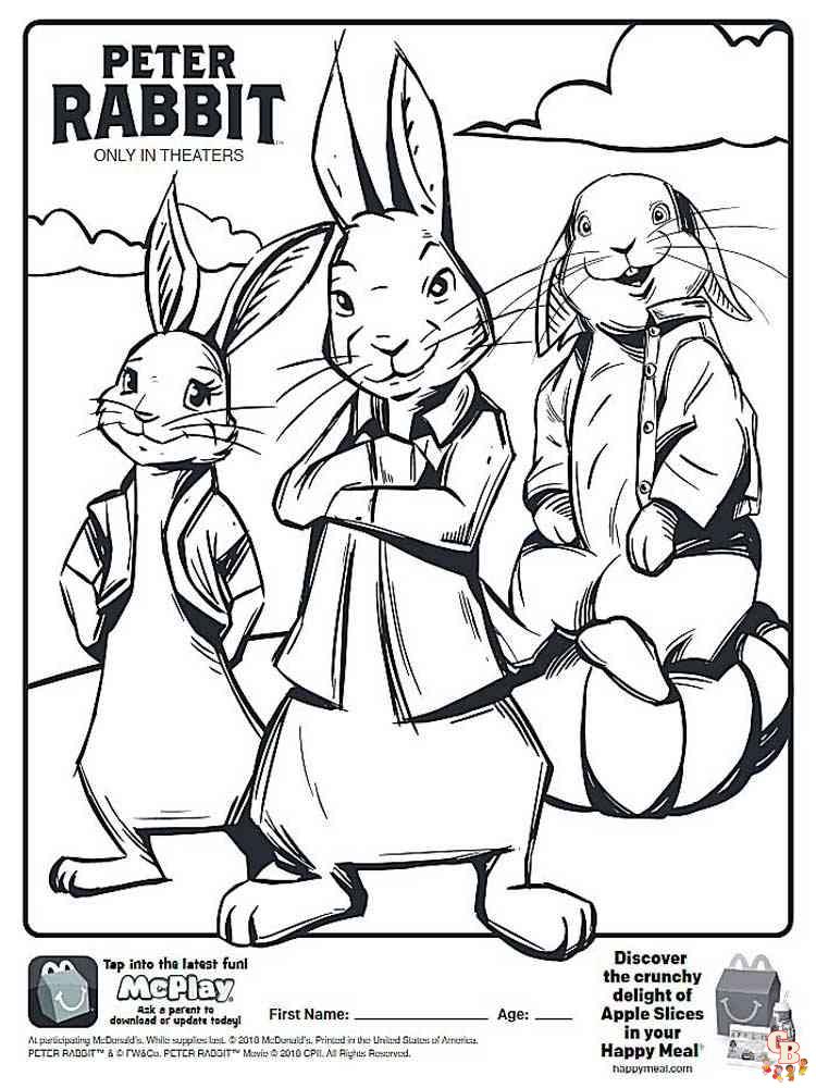 Coloriage Pierre Lapin