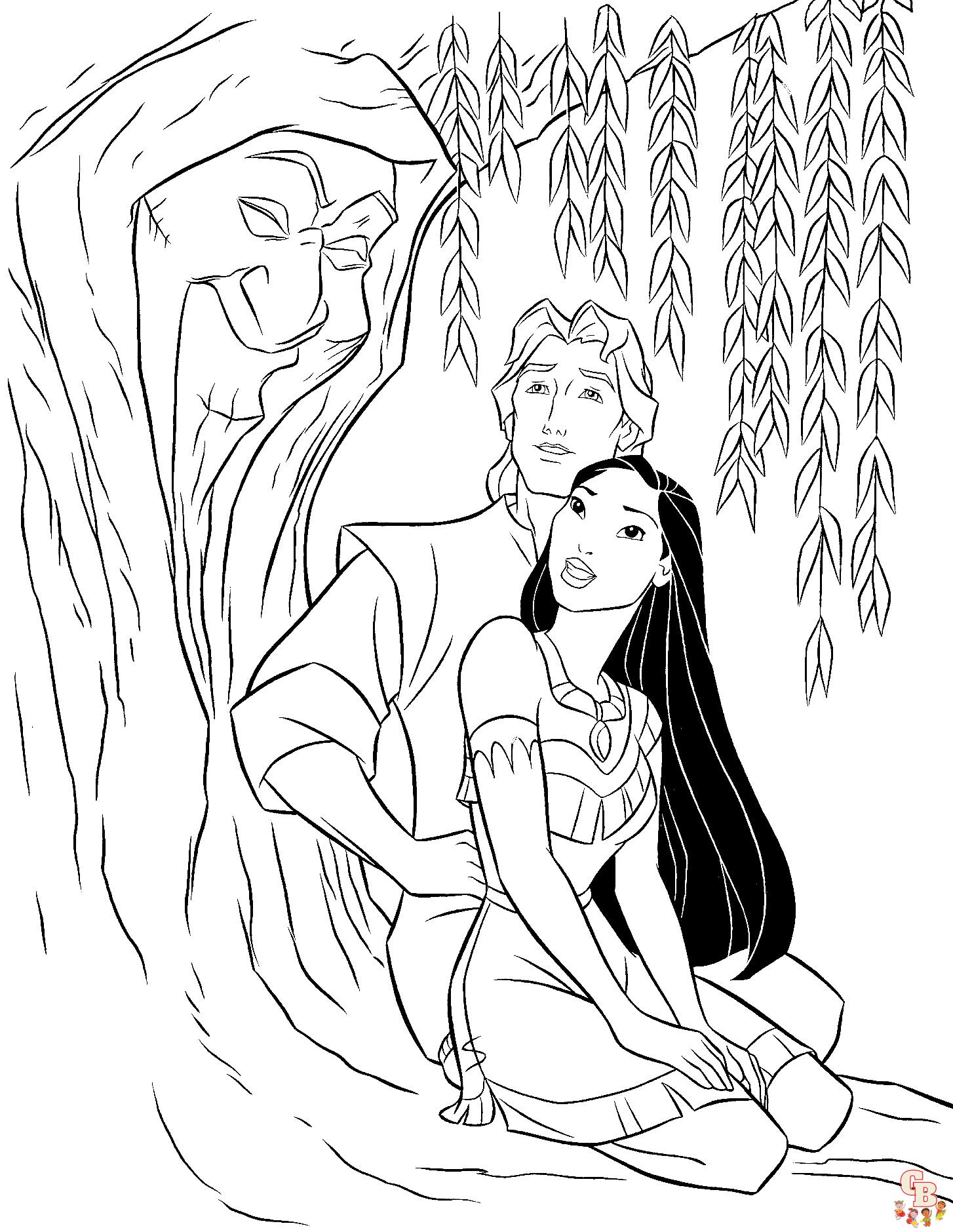 Coloriage Pocahontas