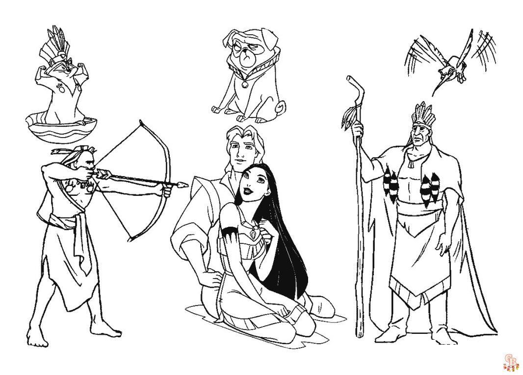 Coloriage Pocahontas