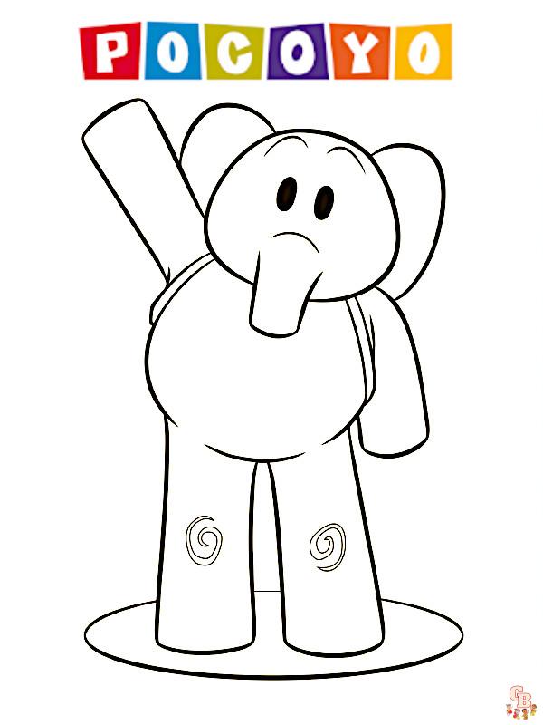 Coloriage Pocoyo