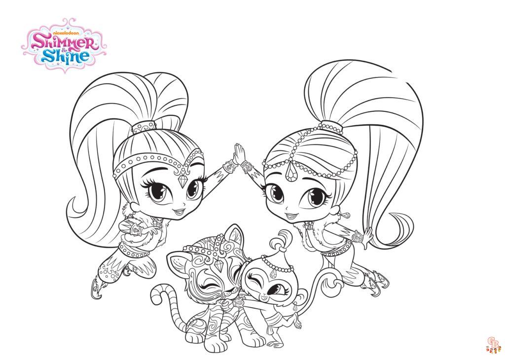 Coloriage Shimmer Et Shine