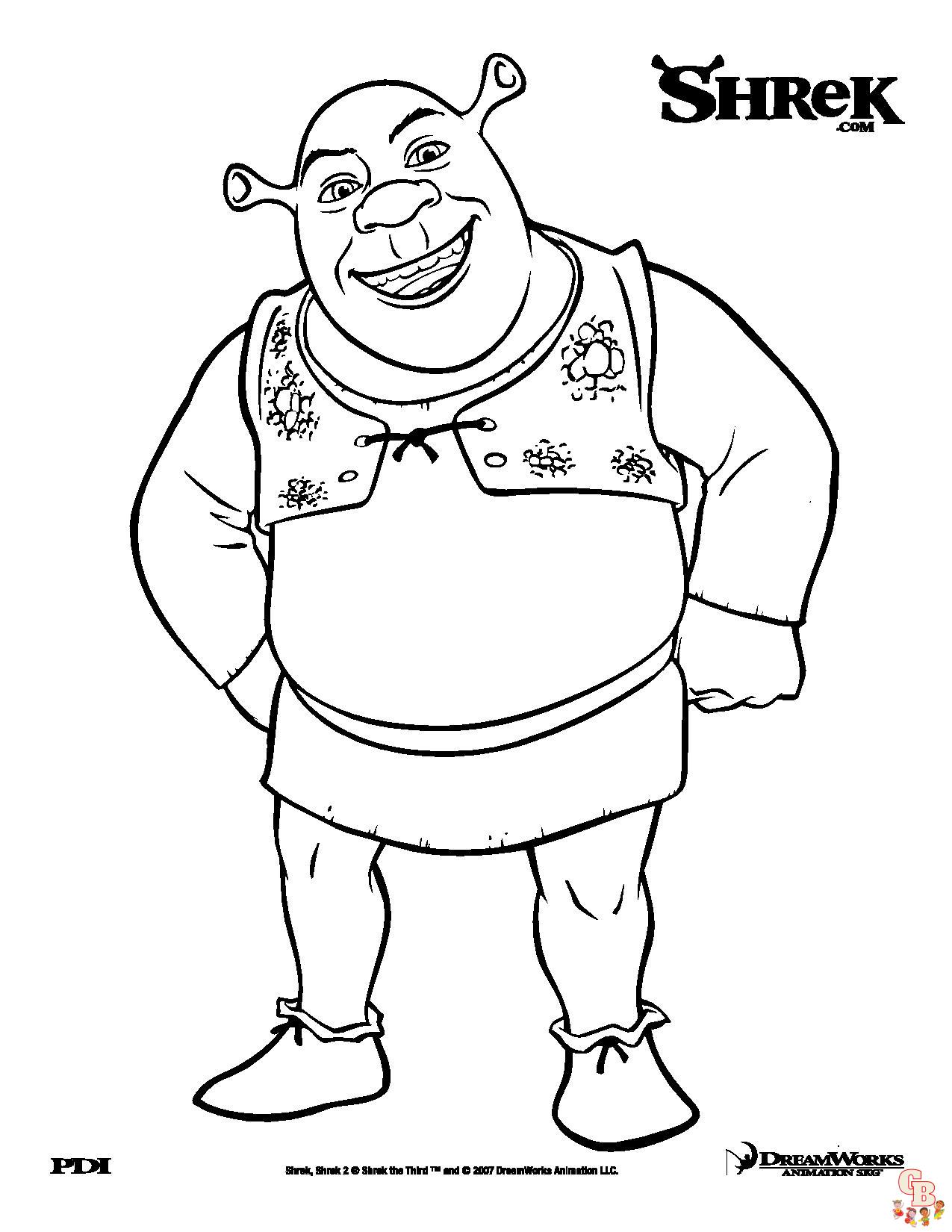 Coloriage Shrek