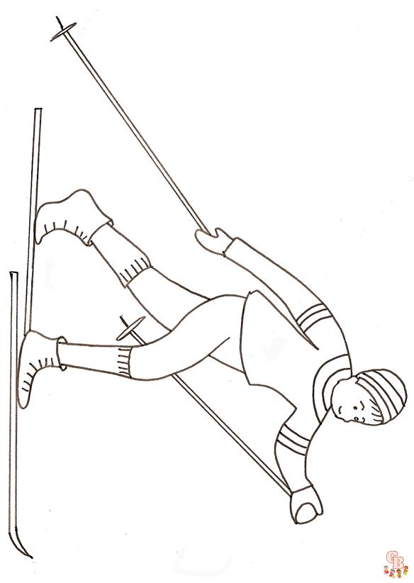 Coloriage Ski