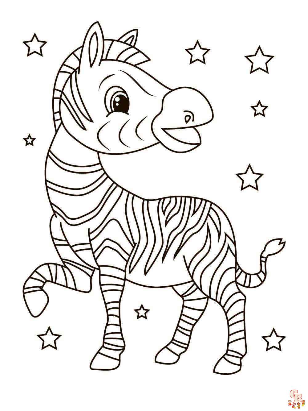 Coloriage Zebre