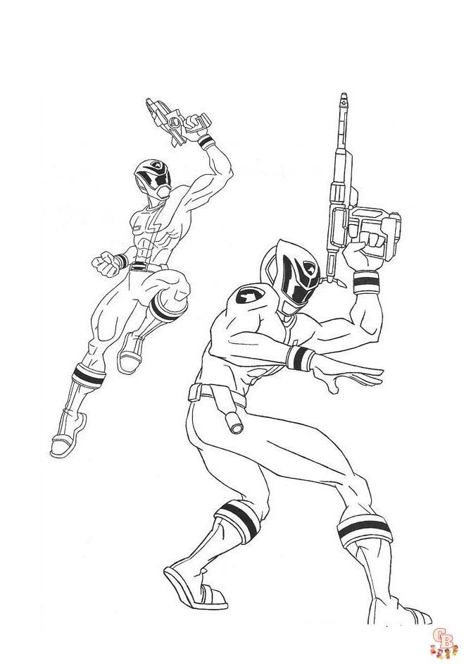 coloriage power rangers