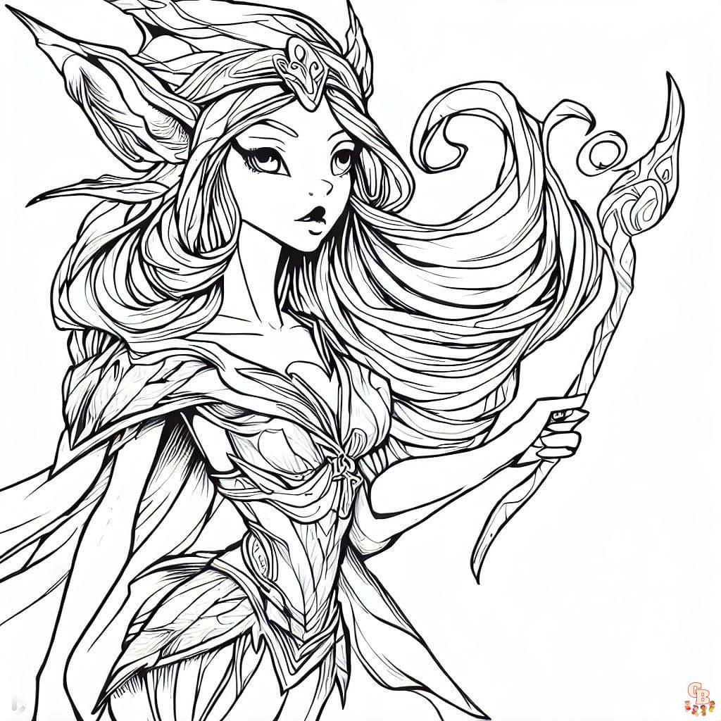 Coloriage Elfes