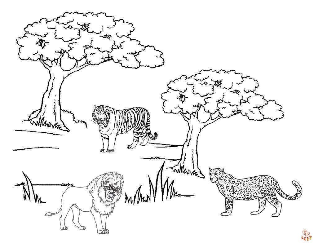 Coloriage Felins
