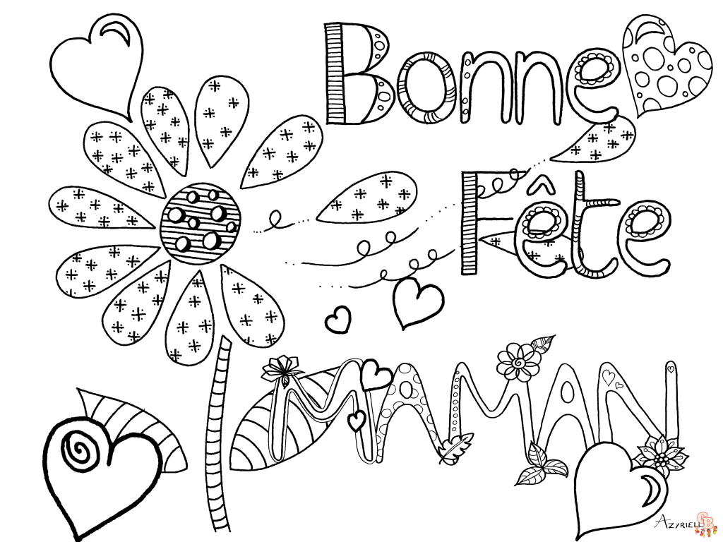 Coloriage Fete des meres